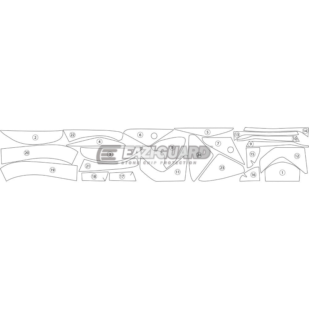 KAWASAKI GTR1400 2010-2016 Gloss Eazi-Guard Paint Protection Kit
