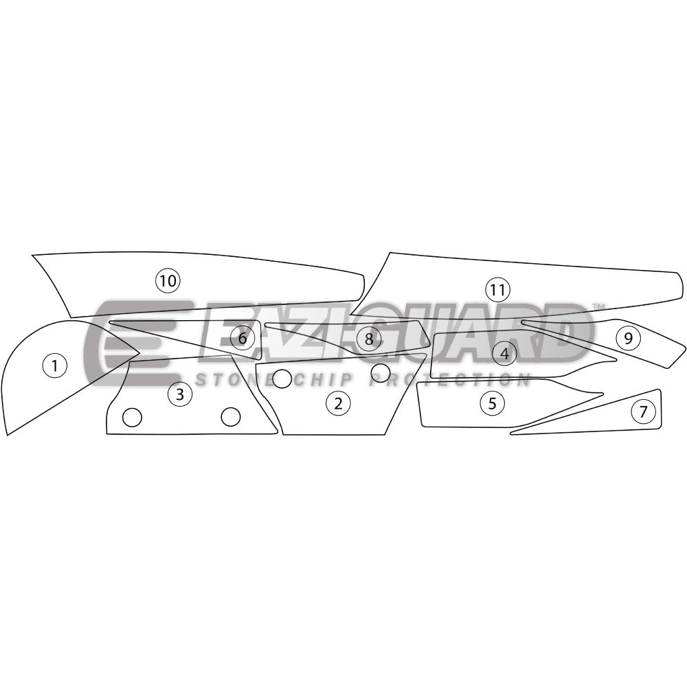 KAWASAKI ZX10R 2011-2015 Matt Eazi-Guard Paint Protection Kit