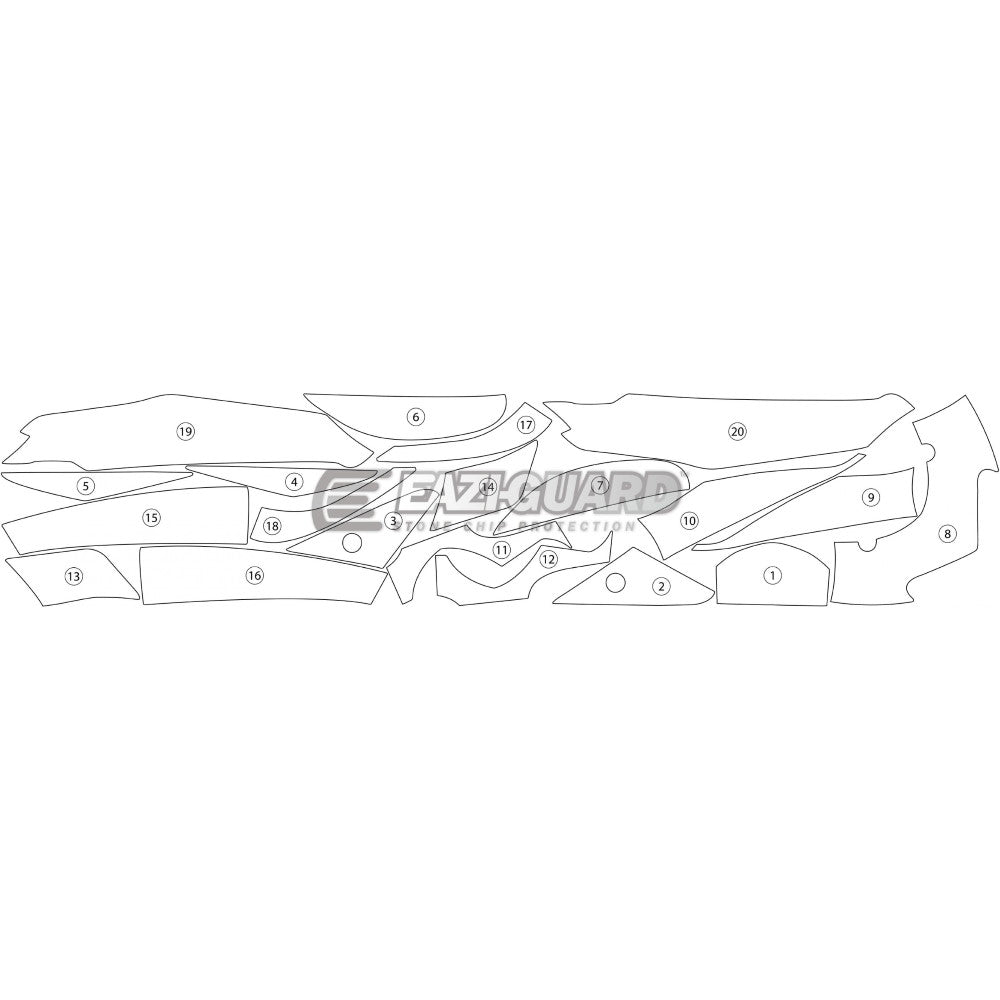 KAWASAKI ZZR1400 2012-2019 Matt Eazi-Guard Paint Protection Kit