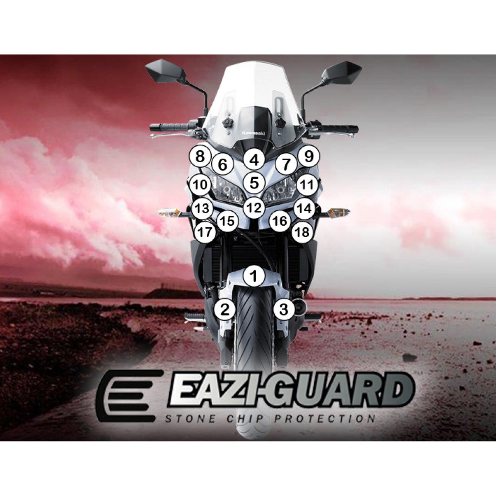 KAWASAKI VERSYS 650 2015-2017 Gloss Eazi-Guard Paint Protection Kit