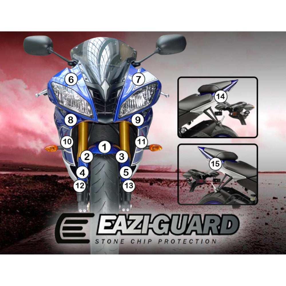 YAMAHA YZF-R6 2008-2016 Matt Eazi-Guard Paint Protection Kit