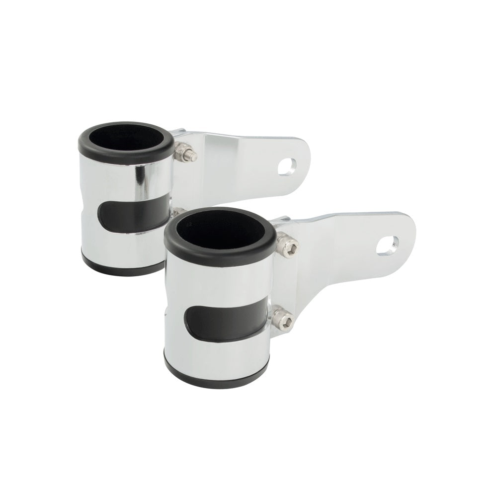 High Chrome Headlight Brckt 50-53mm