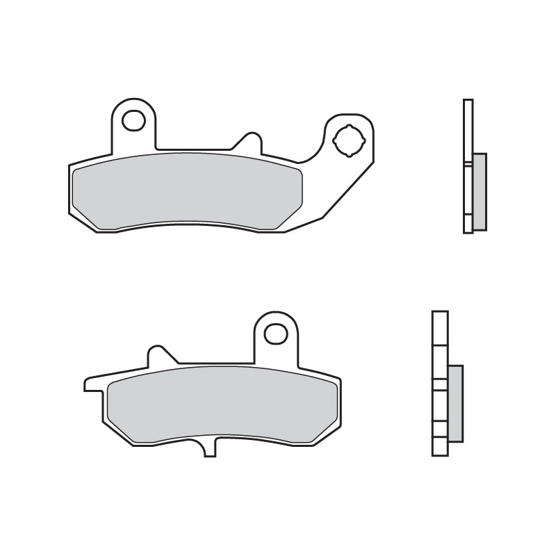 07SU17.18 Brembo CC Road Carbon Ceramic Rear Brake Pads