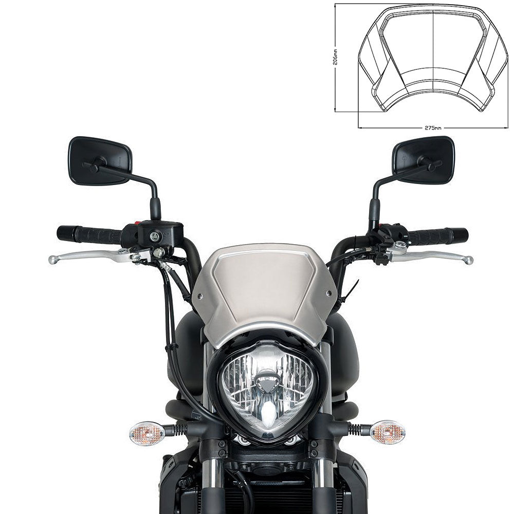 3592P Puig Aluminium Front Plate Silver