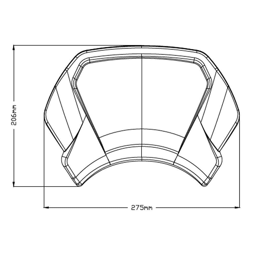 3592P Puig Aluminium Front Plate Silver