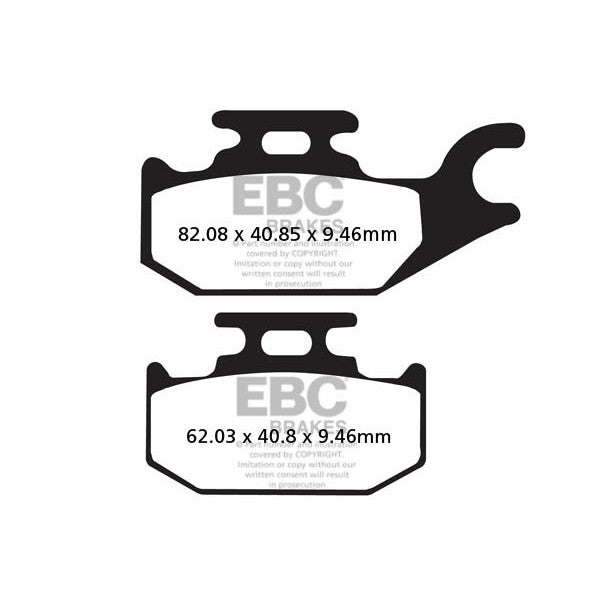 EBC Double-H Sintered Scooter Pad Set SFA256HH