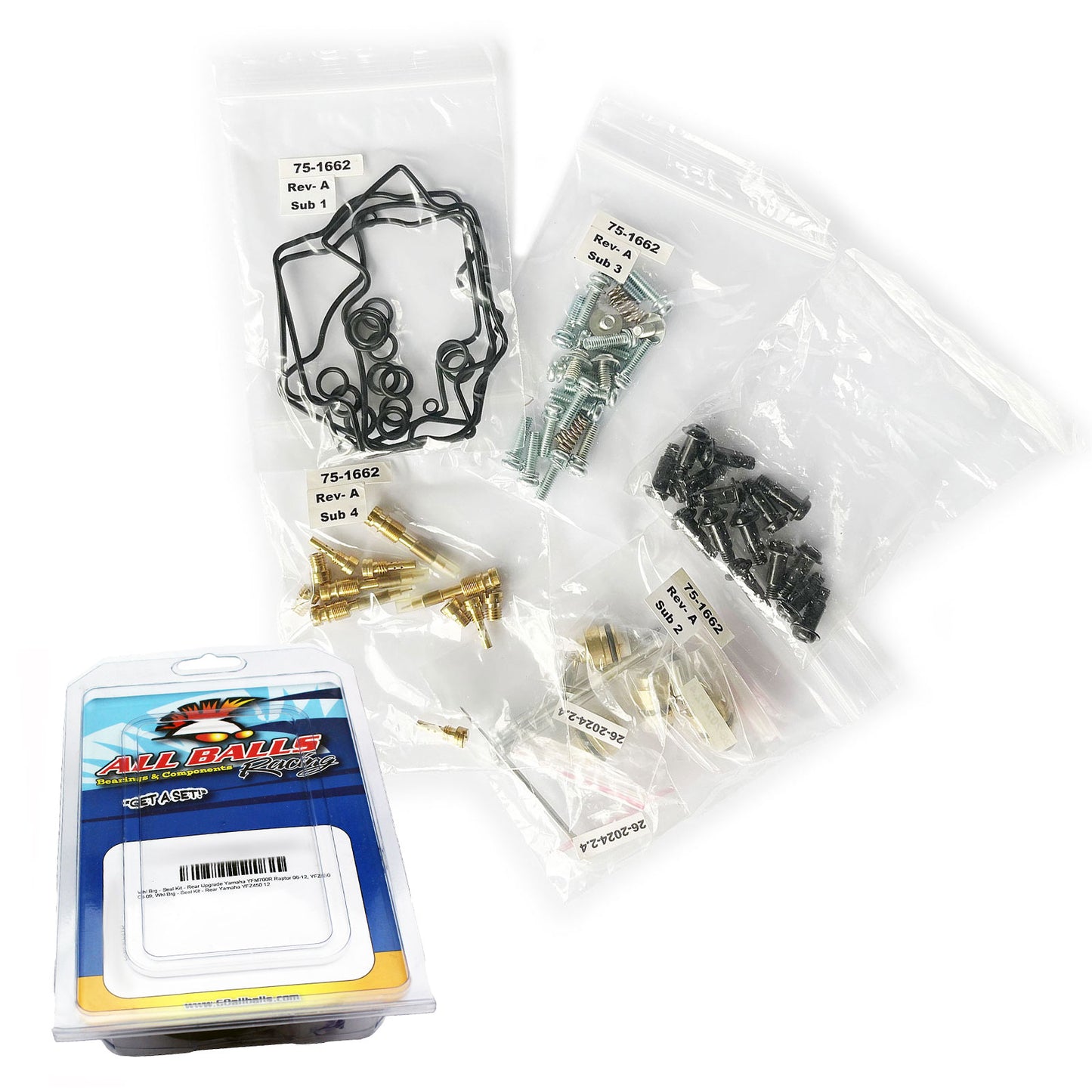 Kawasaki ZX900 Ninja ZX9R 2002-2003 All Balls Carburettor Repair Kit - Set of 4