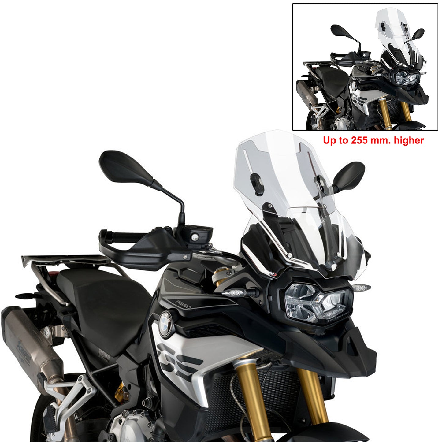 BMW F750/850GS 18- Puig Adjustable Touring Screen Clear