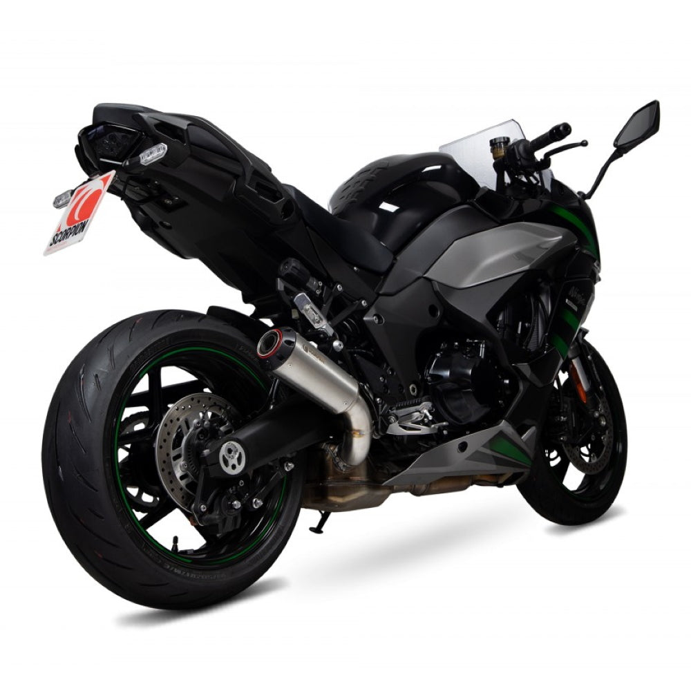 Kawasaki Ninja 1000SX 20- Red Power Stainless Steel Slip-on Exhaust