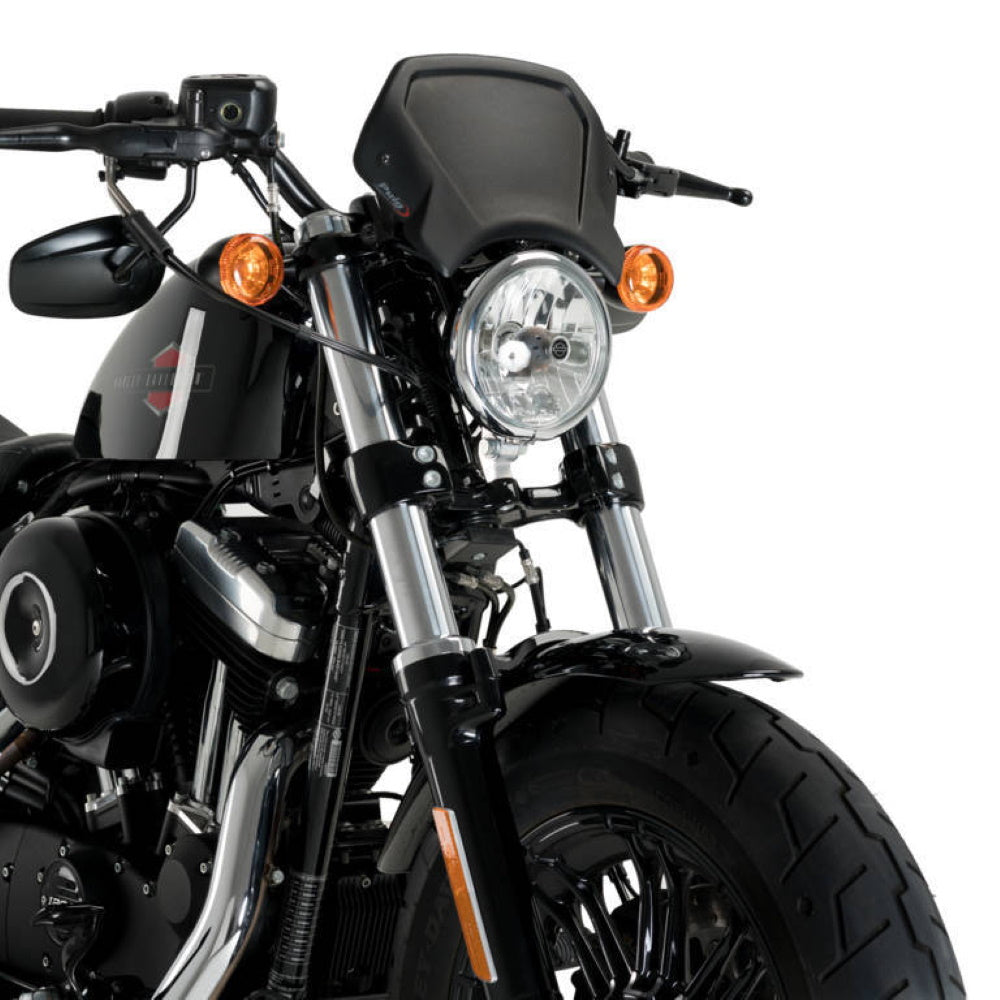 Harley-Davidson Sportster 48 17-20 Puig Aluminium Front Plate Black