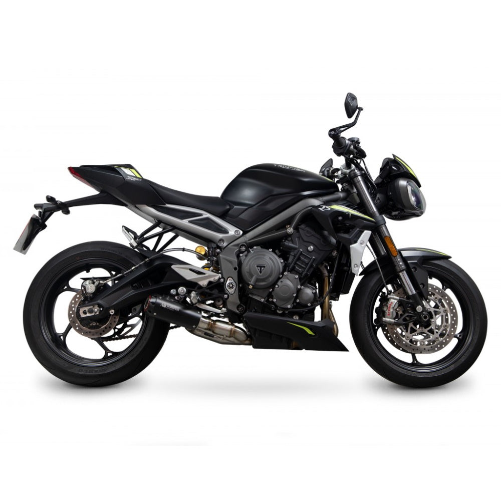 Triumph Street Triple 765 20- Red Power Black Ceramic Slip-on Exhaust