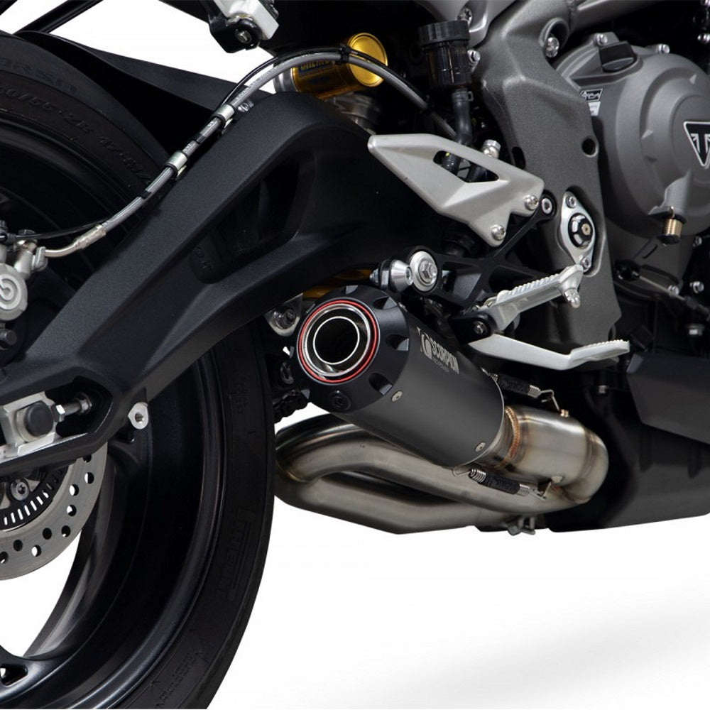 Triumph Street Triple 765 20- Red Power Black Ceramic Slip-on Exhaust