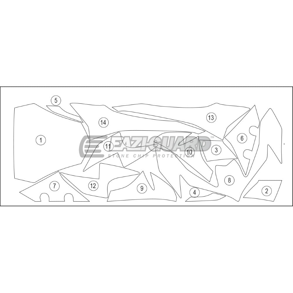 KAWASAKI Z900 2020> Gloss Eazi-Guard Paint Protection Kit