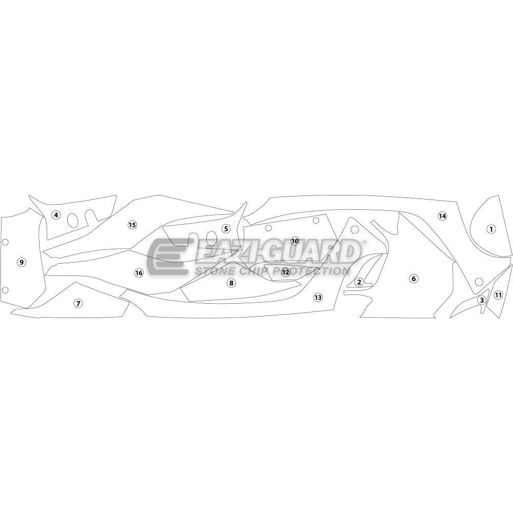 YAMAHA YZF-R1 2020> Matt Eazi-Guard Paint Protection Kit