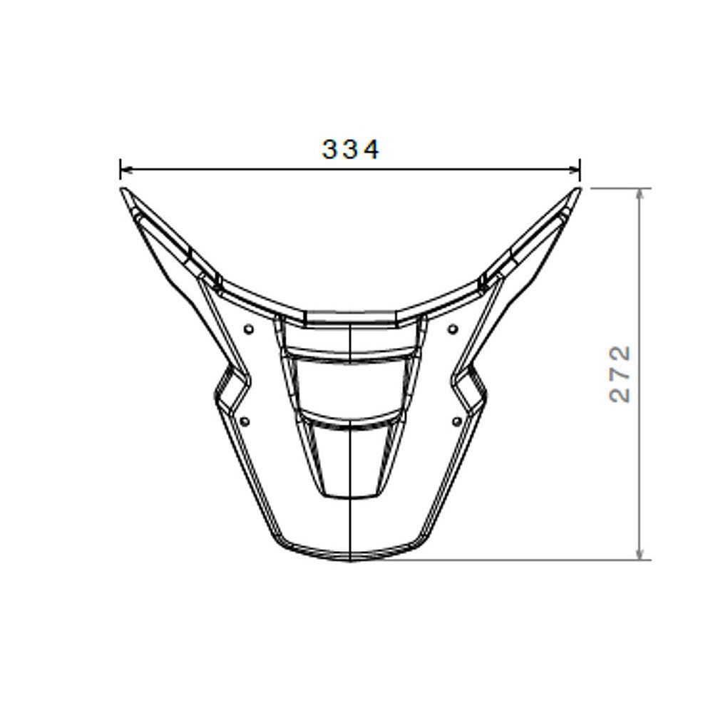 Honda CRF1100 Africa Twin 20-22 Puig Front Beak Extender Black