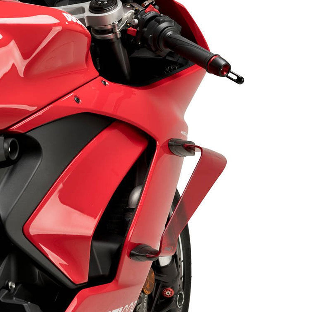Ducati Panigale V2 20-22 V4 18-19 Puig Race Downforce Spoiler Wings Black