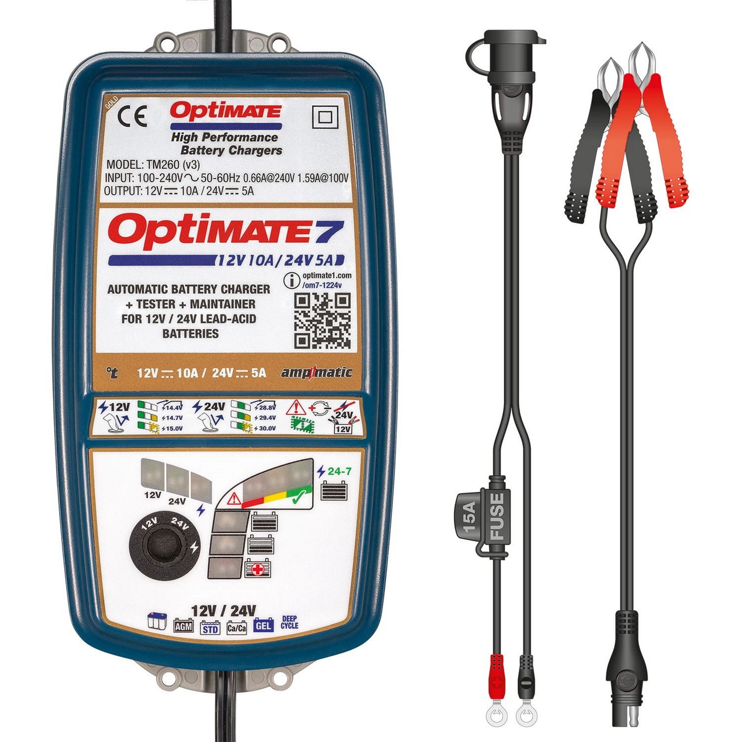 Optimate 7 12/24v Battery Charger