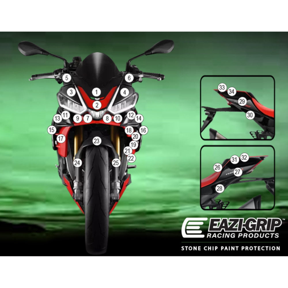 APRILIA TUONO V4 2021> Matt Eazi-Guard Paint Protection Kit
