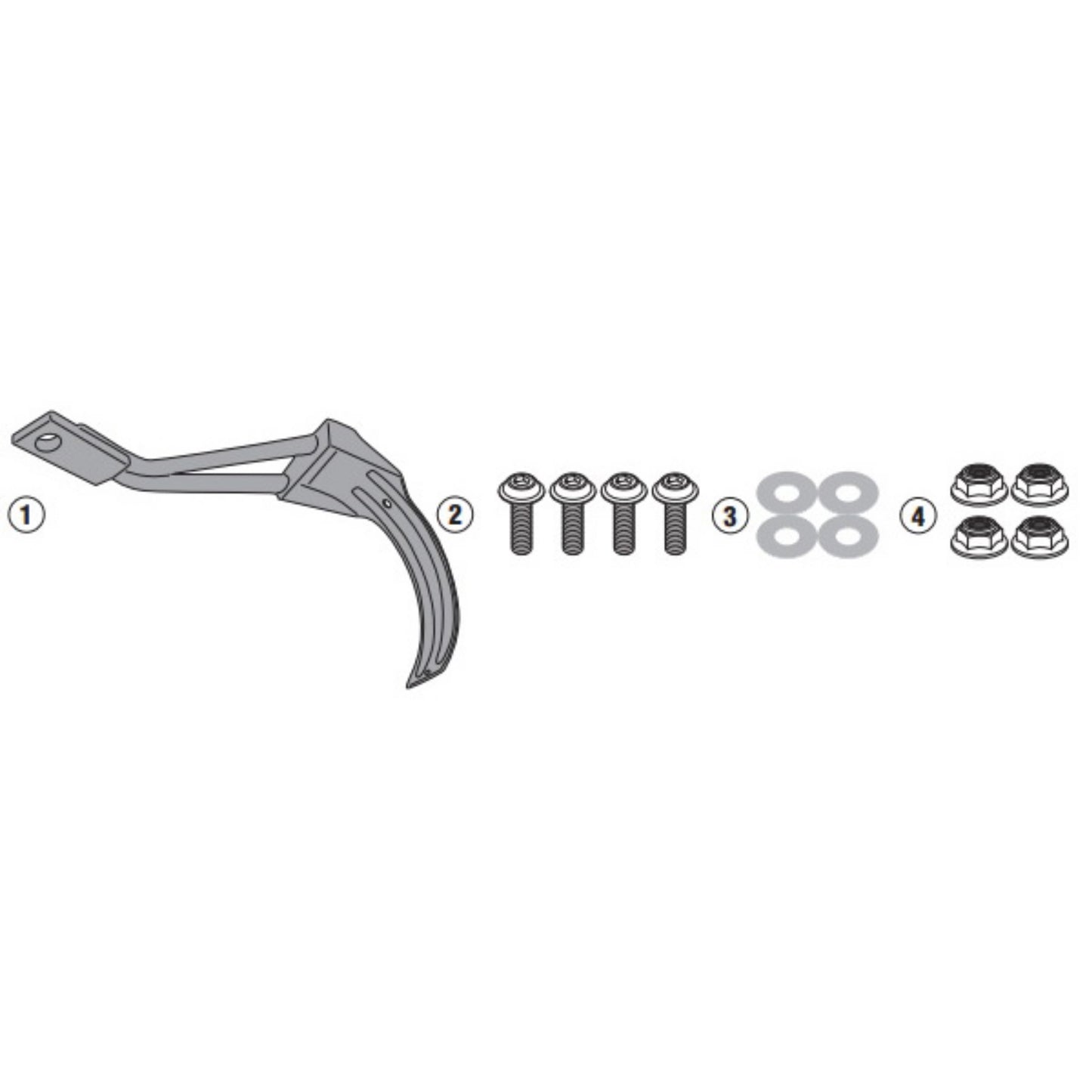 Givi RM1178Kit Kit To Mount Rear Mudflap