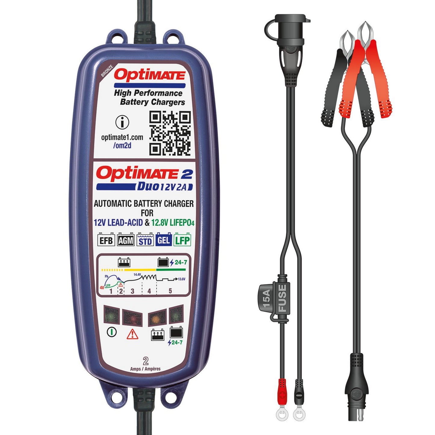Optimate 2 Duo 12v Battery Charger