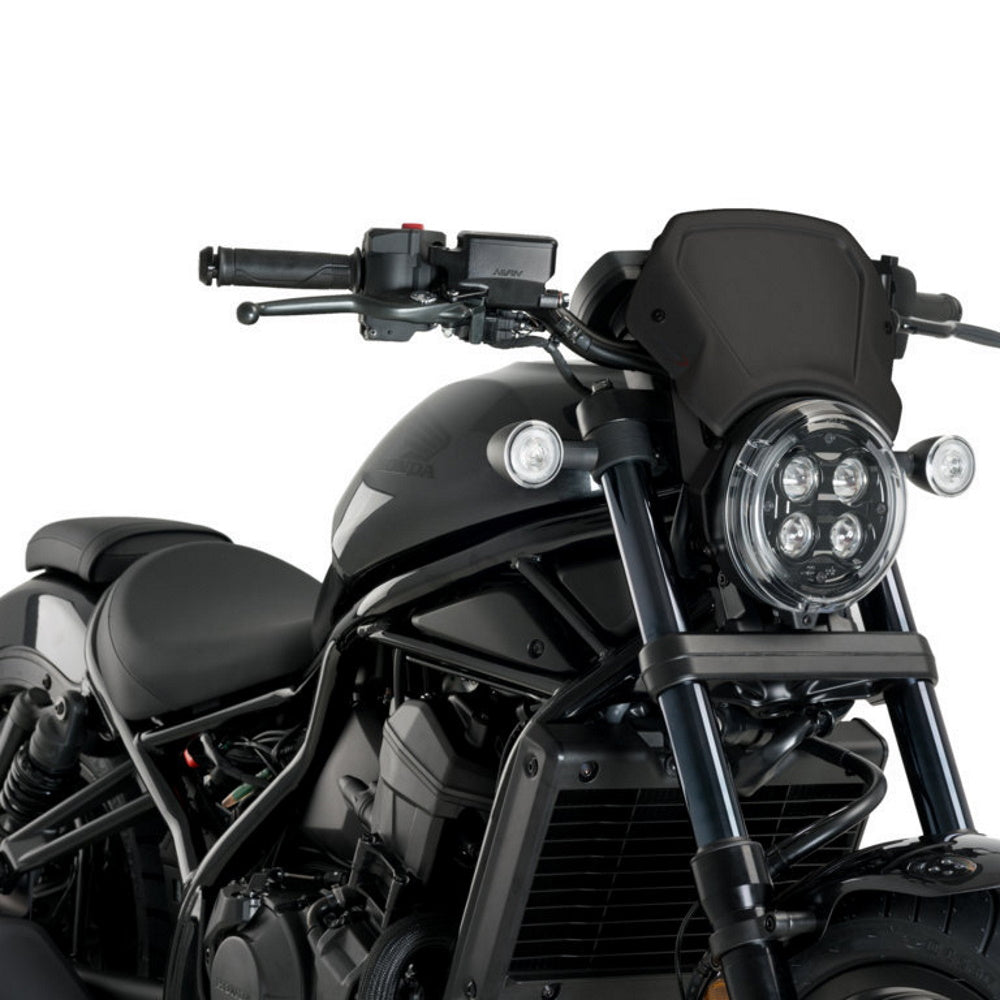 Honda CMX1100 Rebel 21- Puig Aluminium Front Plate Black