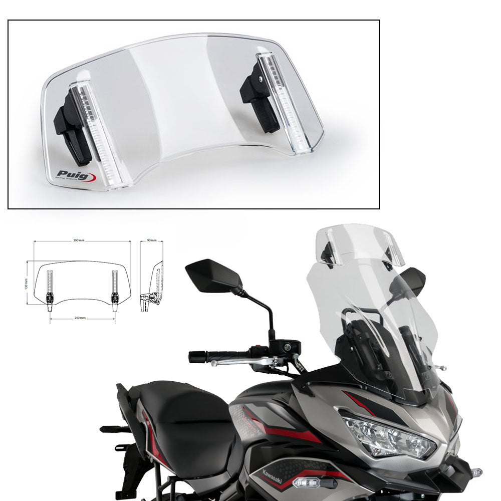 Puig Adjustable Clip-On Windshield Deflector
