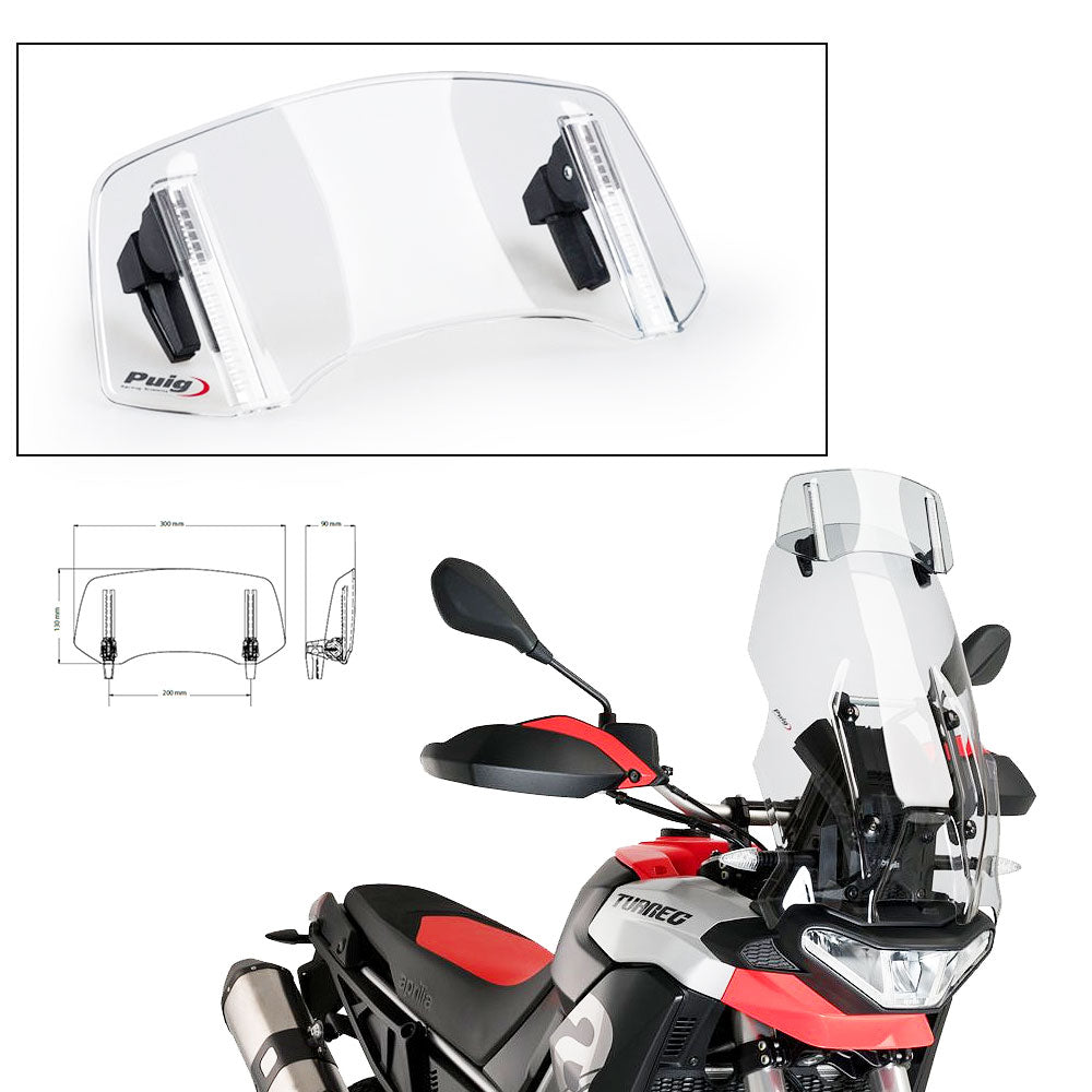 Puig Adjustable Screw-On Visor 2.0 Clear