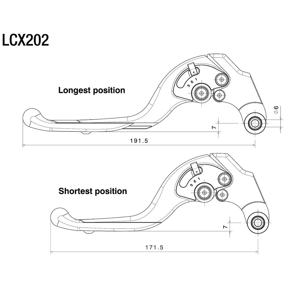 Suzuki GSXR1000 09-14 Rizoma Adjustable Plus Clutch Lever Aluminum Black