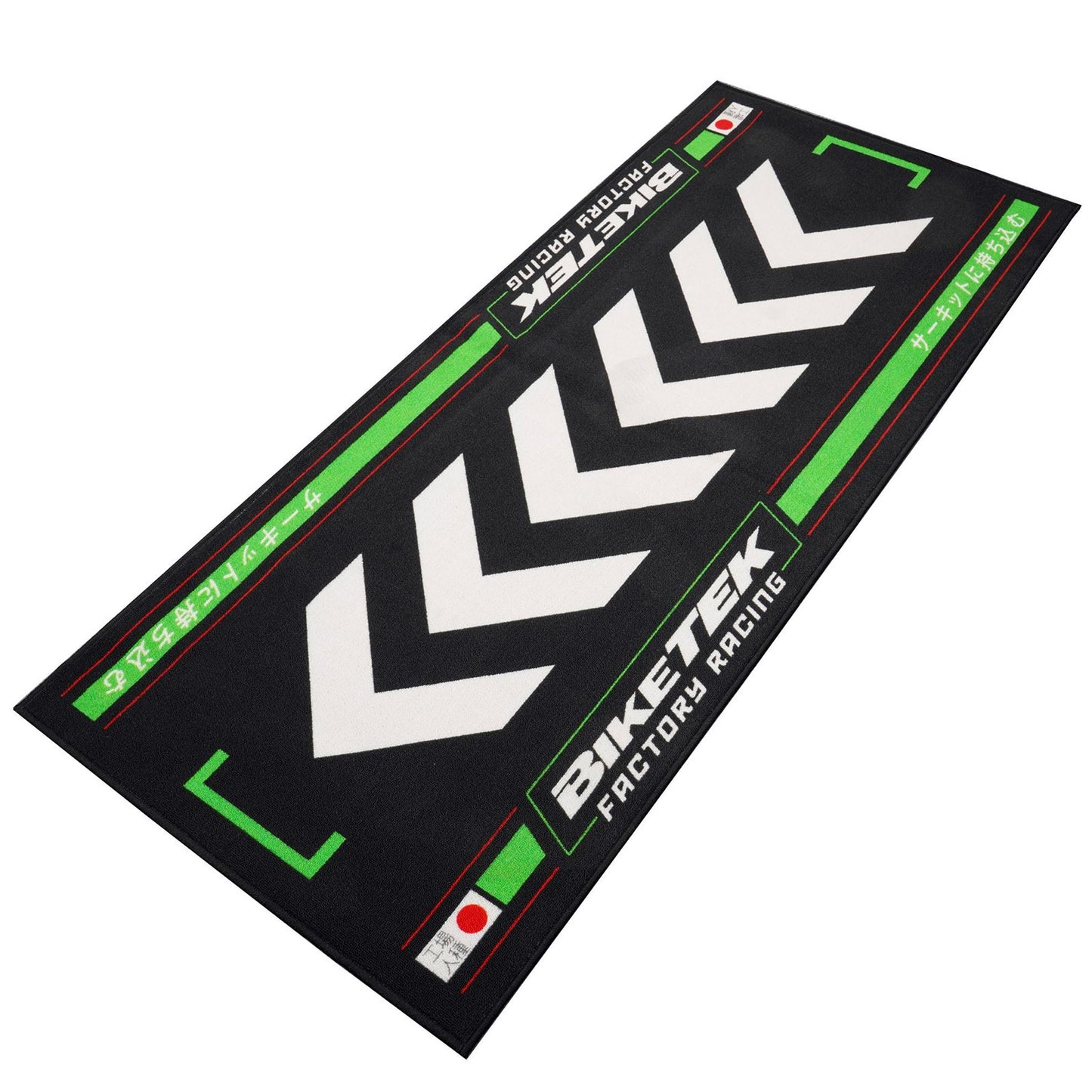 BikeTek Series 7 Garage Mat Rising Green Sun 190 x 80cm