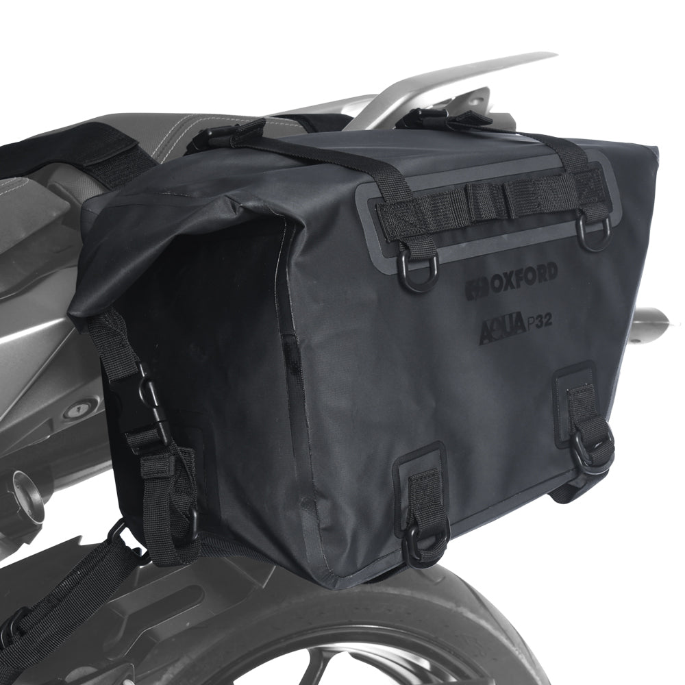 Oxford Aqua P32 Panniers Black