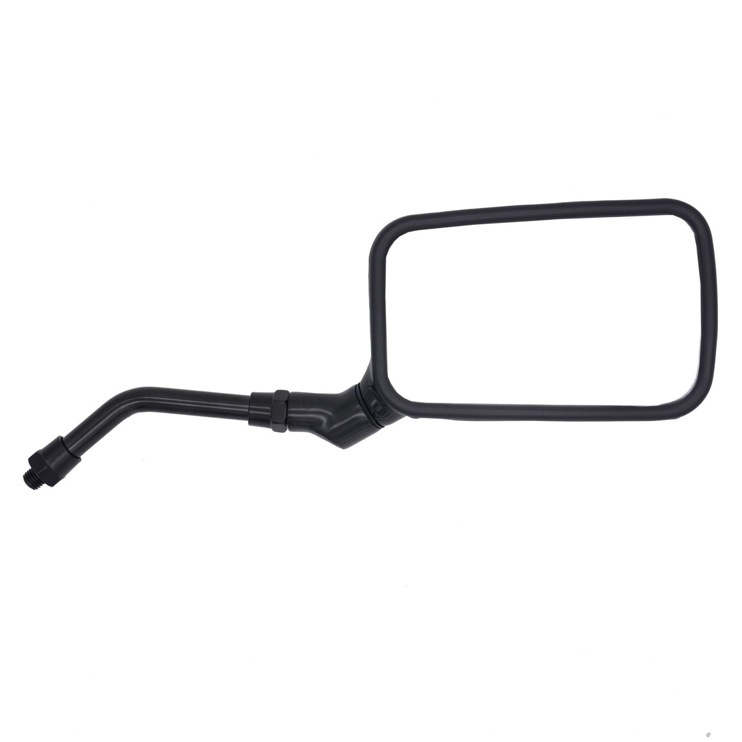 Universal Mirror Set Black Rectangle 10mm (RHS Reverse Thread) Pair
