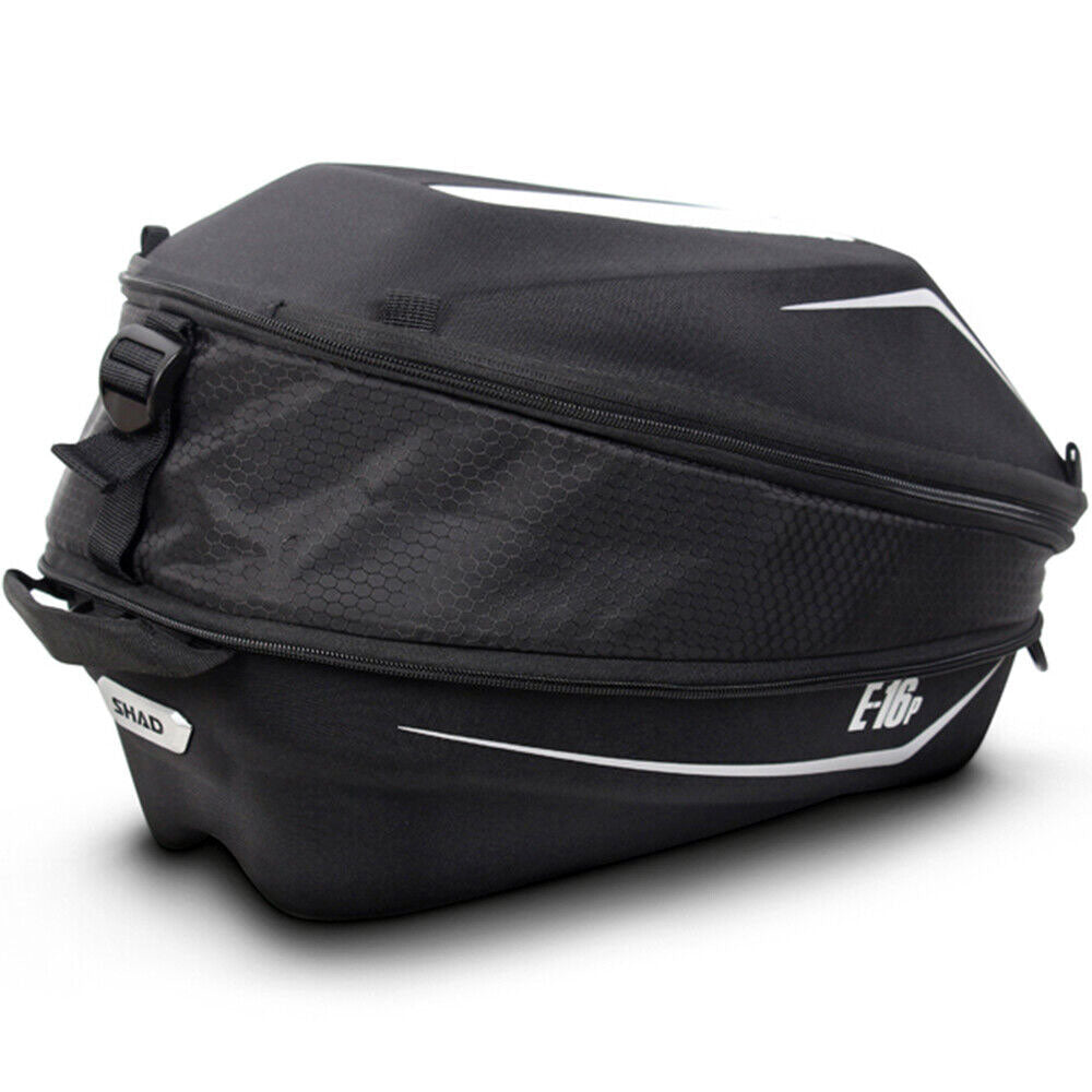 SHAD X0SE16P Pin System Tanklock Expandable Tank Bag Black 11-15L