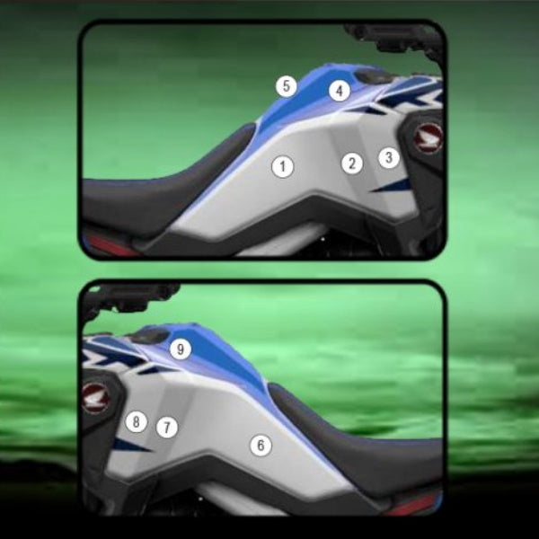 Honda CRF1100L Africa Twin 20-23 Eazi-Grip Tank Paint Protection Matte