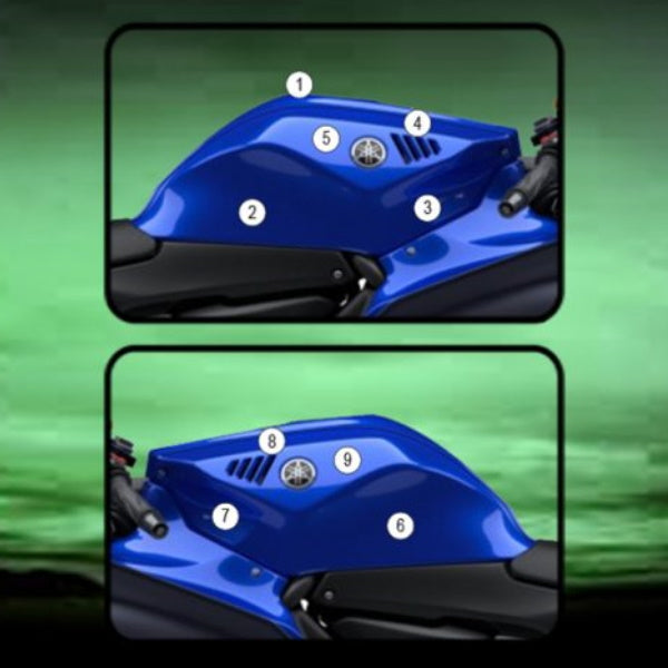 Yamaha R7 21-23 Eazi-Grip Tank Paint Protection Kit Matte