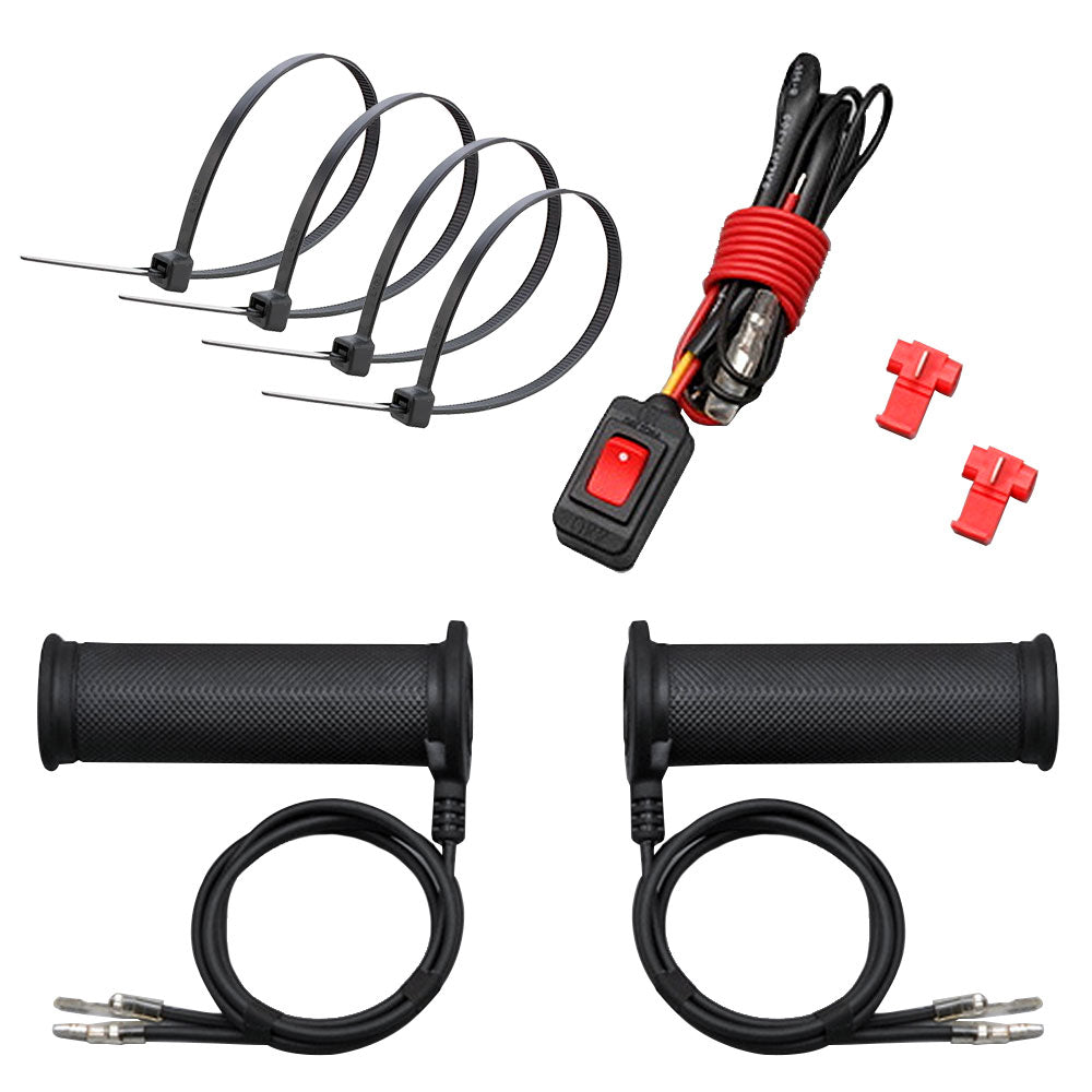 Daytona Heated Grips Black 115mm Long 22mm Bars