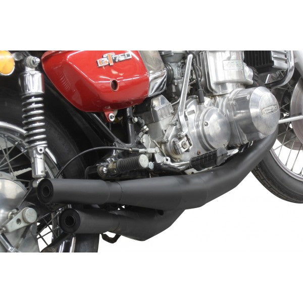 Suzuki GT750 74-77 Delkevic Black Exhaust L M A B Models