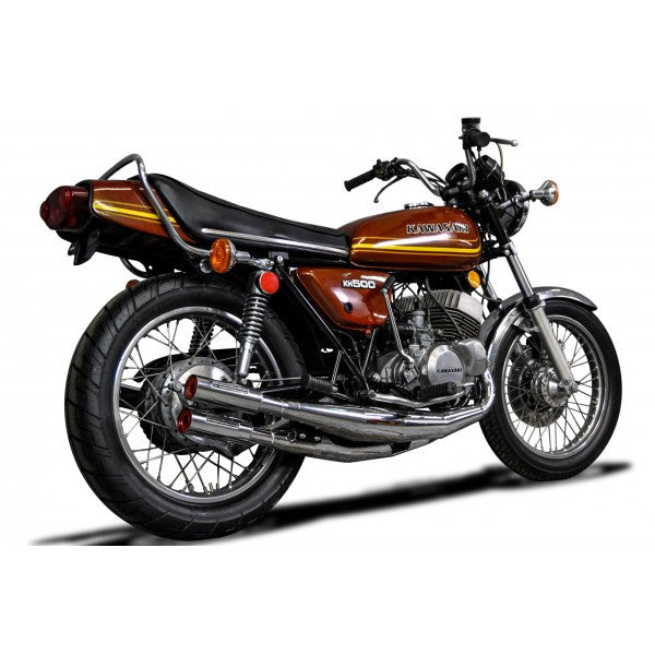 Kawasaki H1 500 73-75 Delkevic Chrome Exhaust