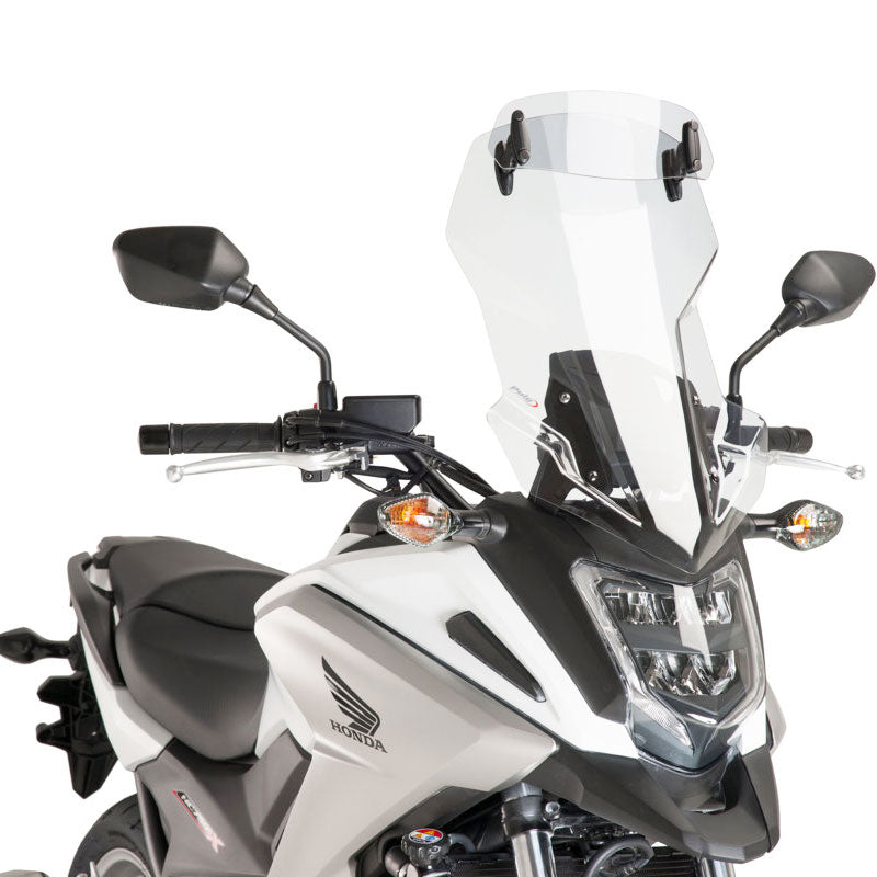 Honda NC750X 16-20 Puig Touring Windscreen with Visor Peak Clear