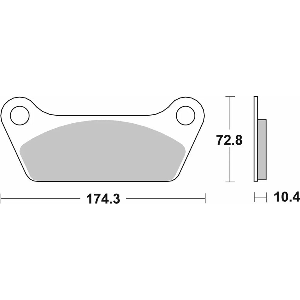 SBS 553H.HF Brake Pads Organic