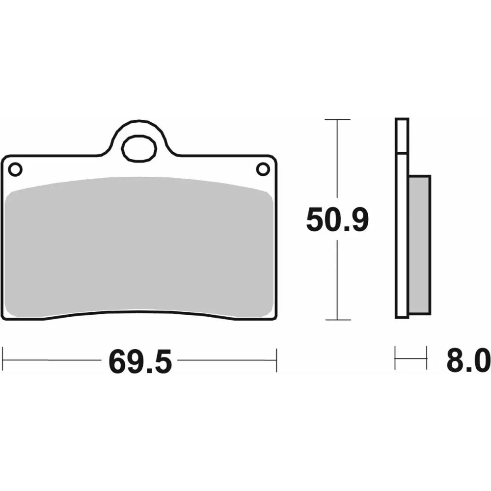 SBS 566H.HF Brake Pads Organic