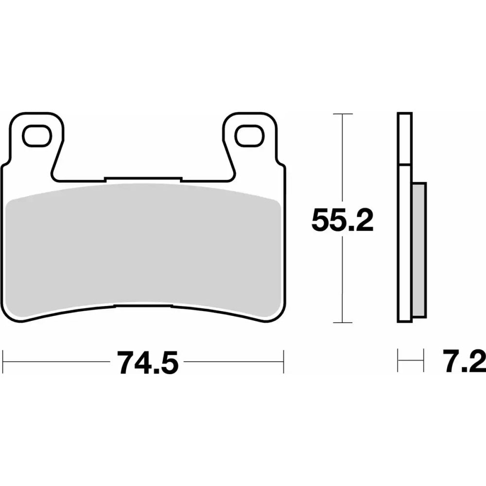 SBS 734HF Brake Pads Organic