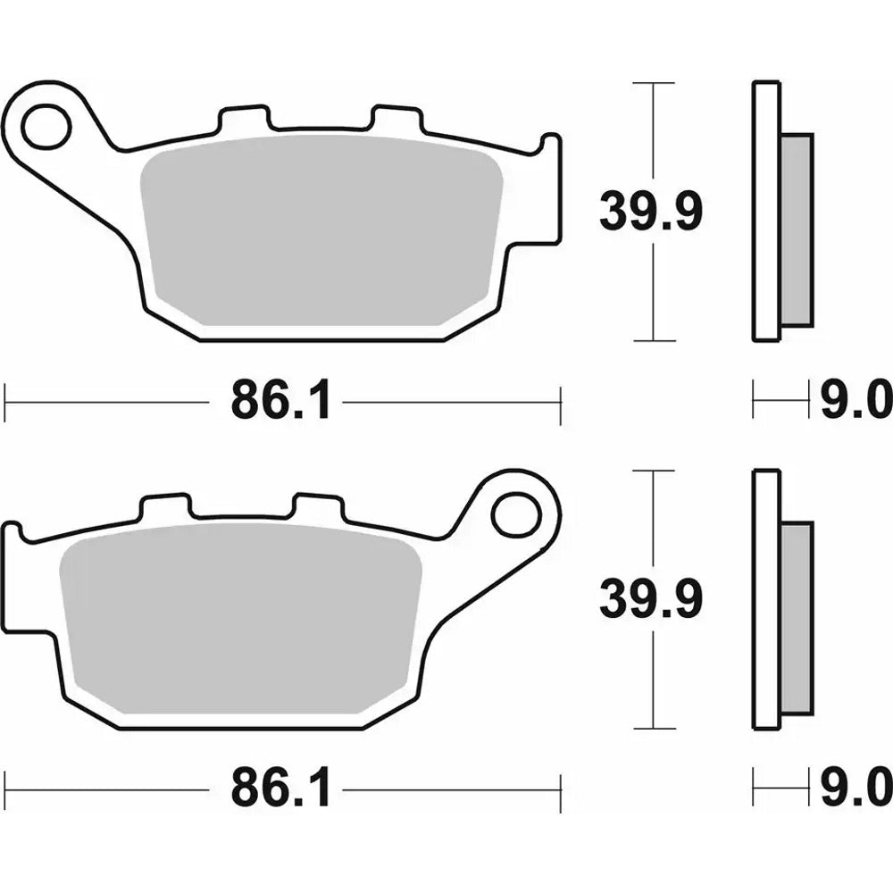 SBS 881LS Brake Pads Sinter