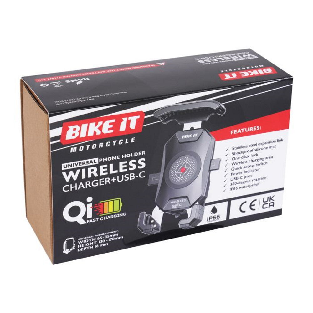 Bike It Pro2 Wireless Charger Cradle USB-C