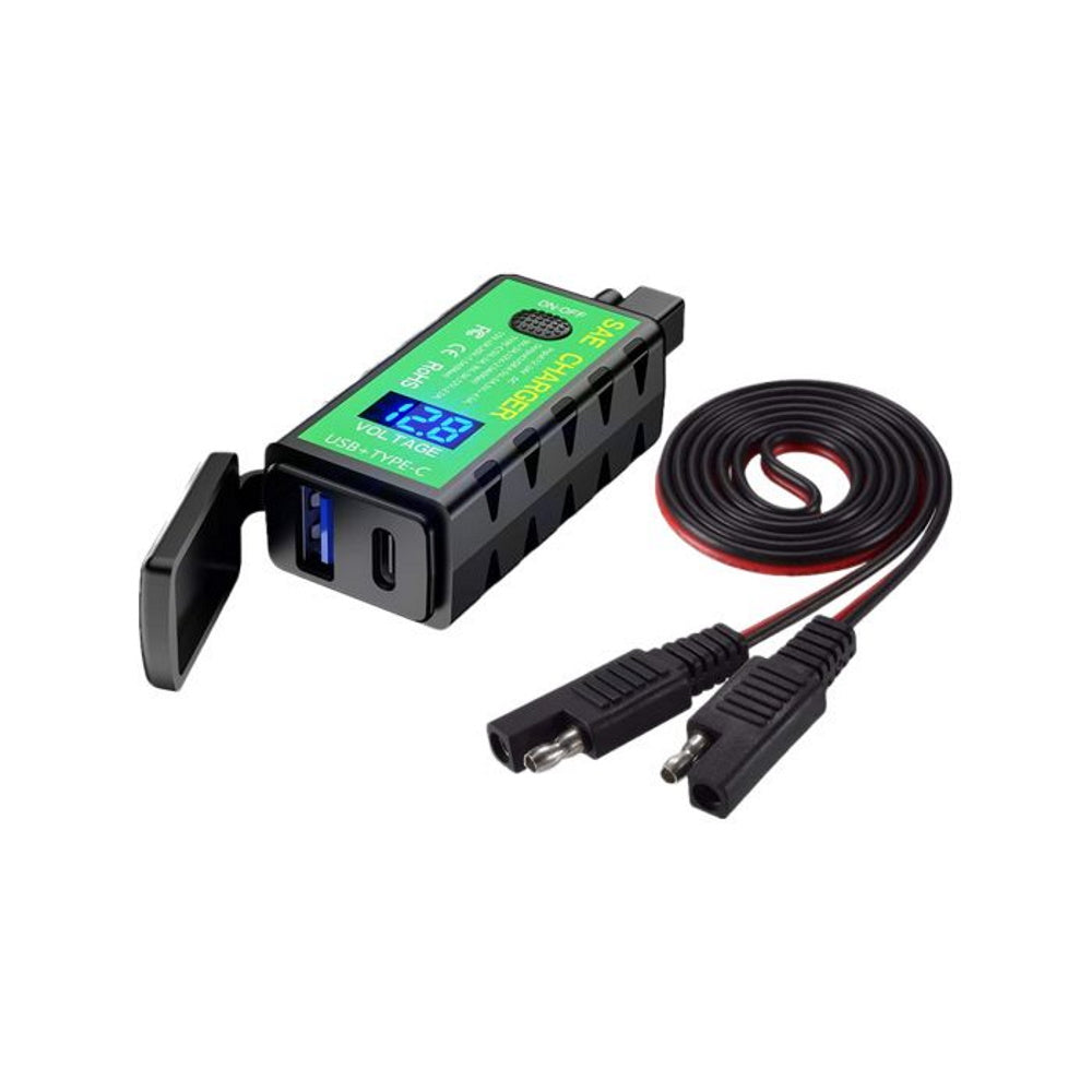 Bike It Waterproof SAE Power Supply Twin USB