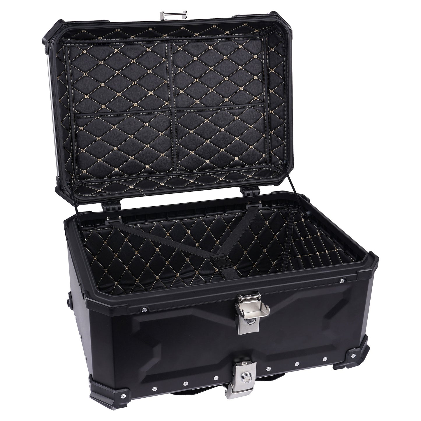 Bike It Aluminium Top Box 65 Litre Black