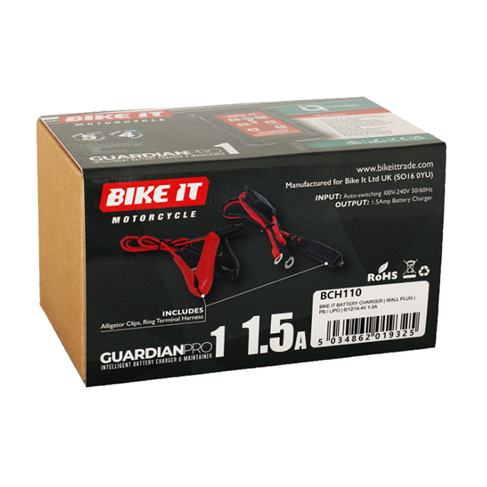 Bike-It Guardian Pro 1 Battery Charger 6/12V