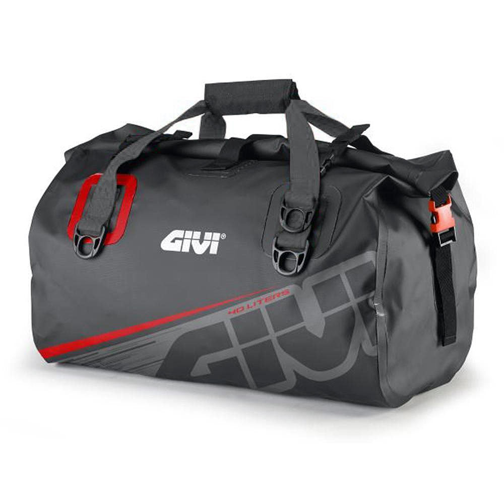 Givi EA115 GR Motorcycle Dry Bag 100% Waterproof Luggage LTR Grey & Red