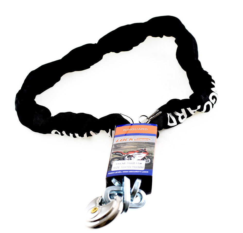 Kinguard Heavy Duty Chain and Disc Padlock 1.5m x 10mm