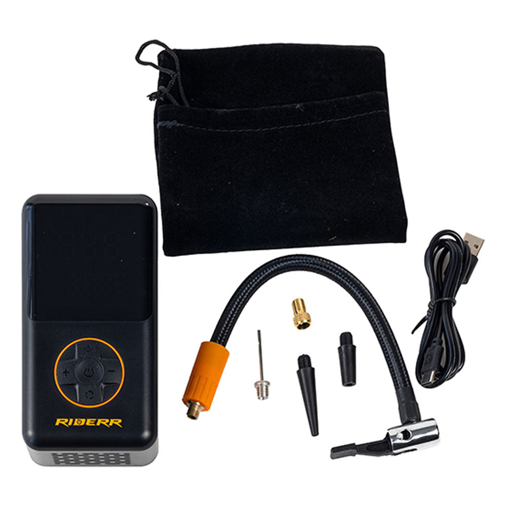 Riderr Air Flow 4000 Black Pocket Tyre Pump