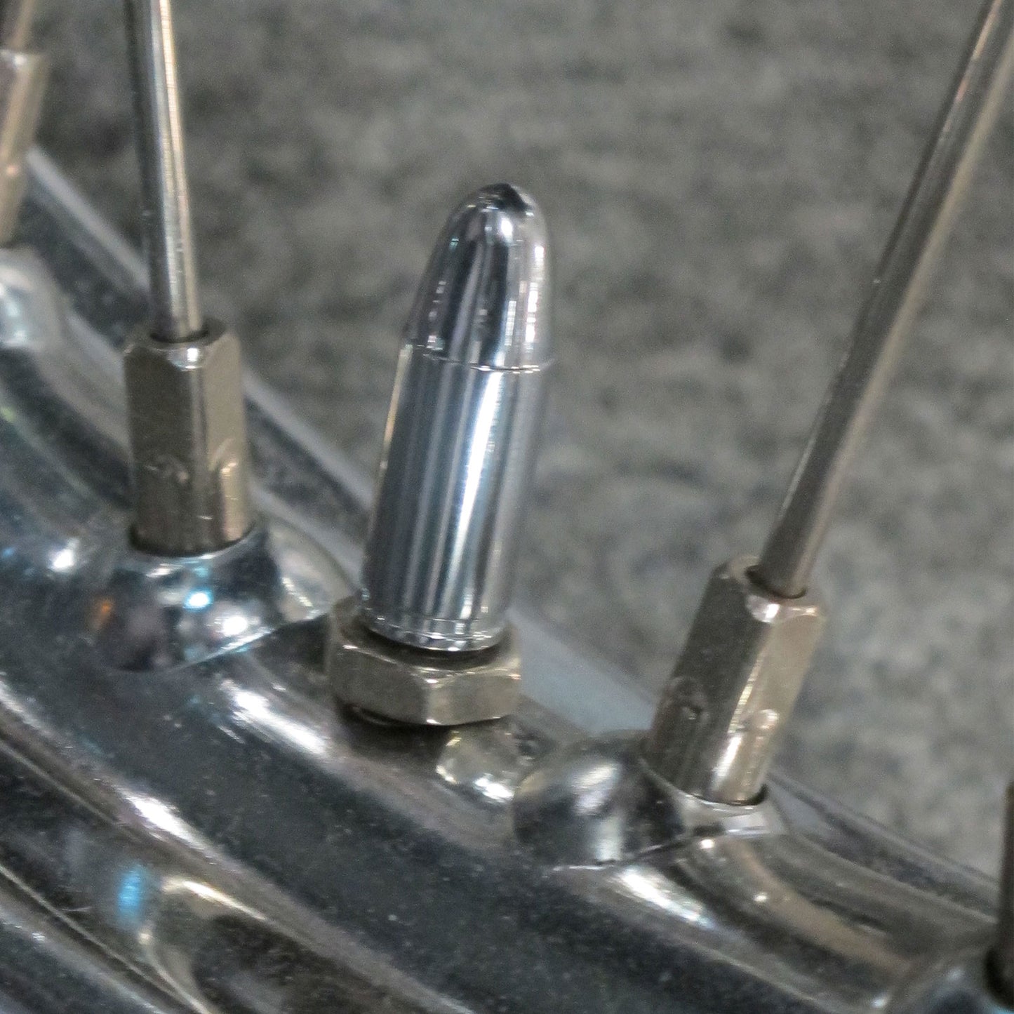 HD Bullet Valve Stem Cover Chrome Pair